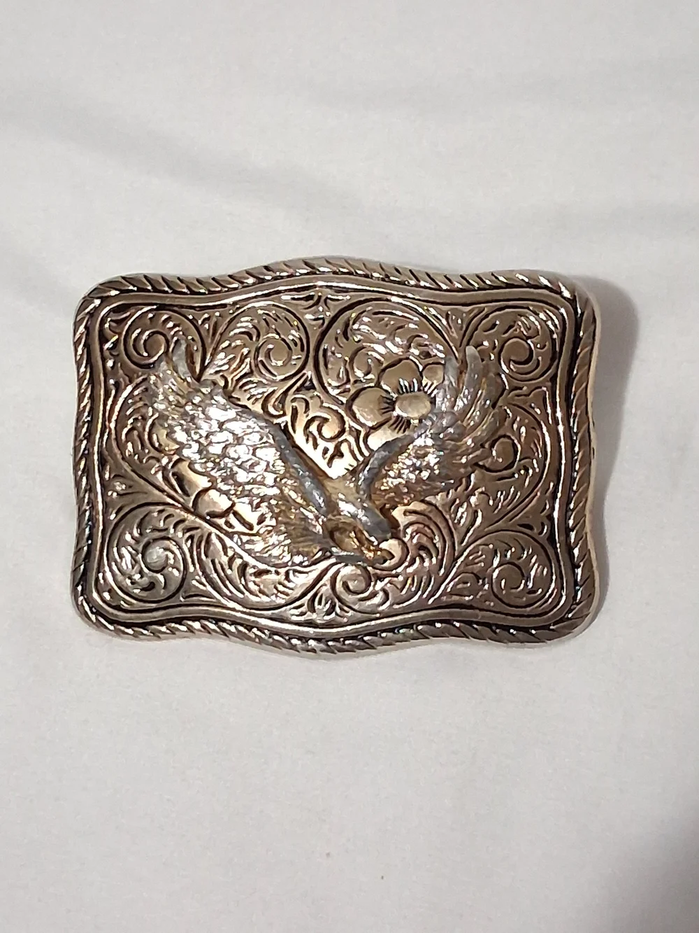 Vintage Western Style Belt Buckle Lot Gold Silver Tone Eagle Pheasant Phoenix